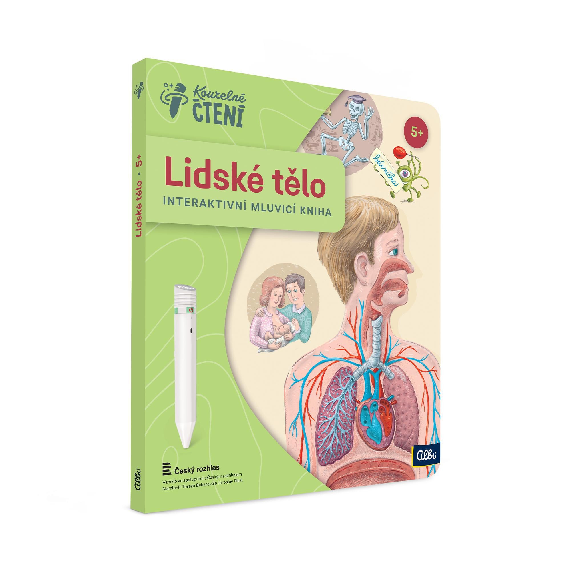 Domácnost a Zahrada - Albi Kouzelné čtení Kniha Lidské tělo