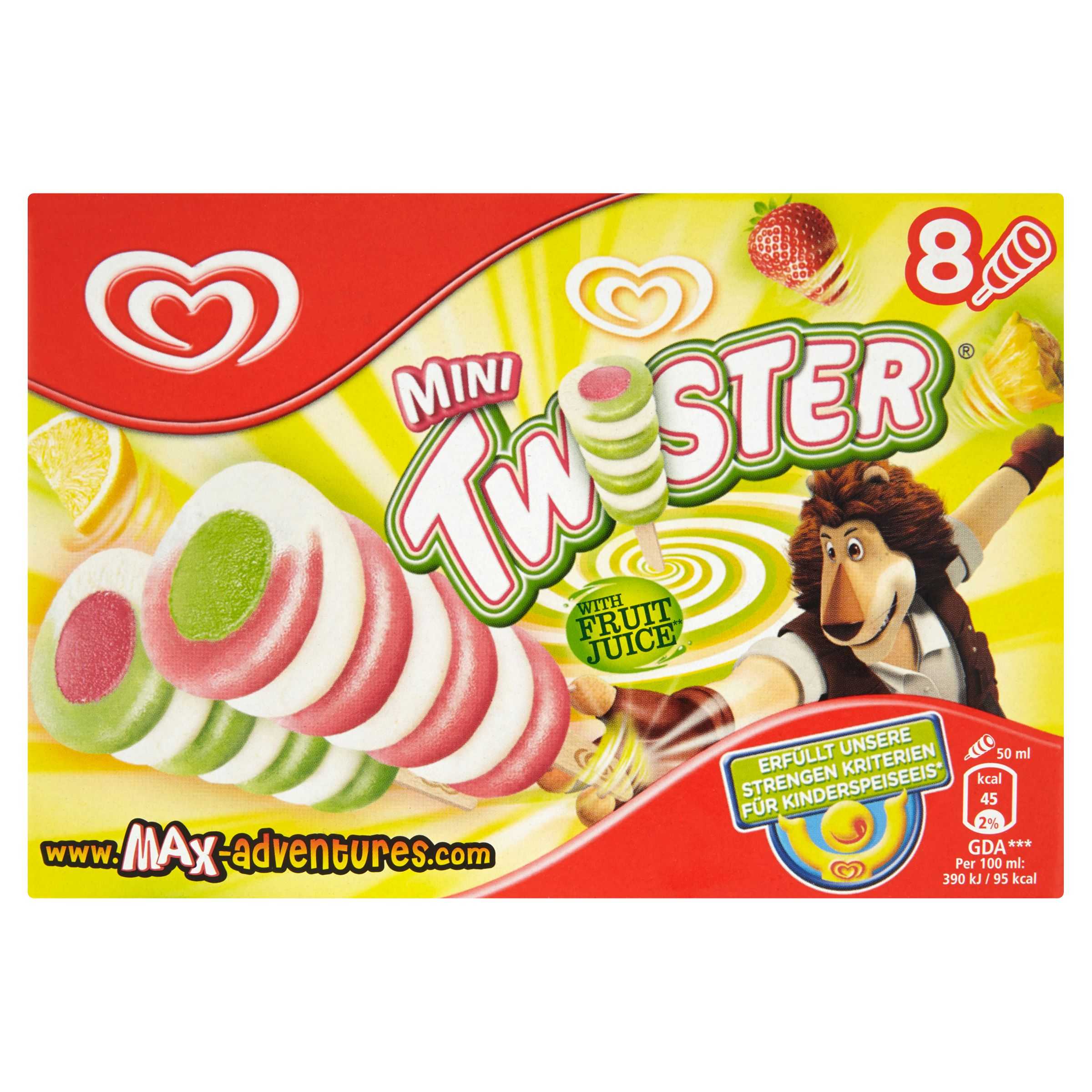 Mražené potraviny - Algida Mini twister 8x50 ml