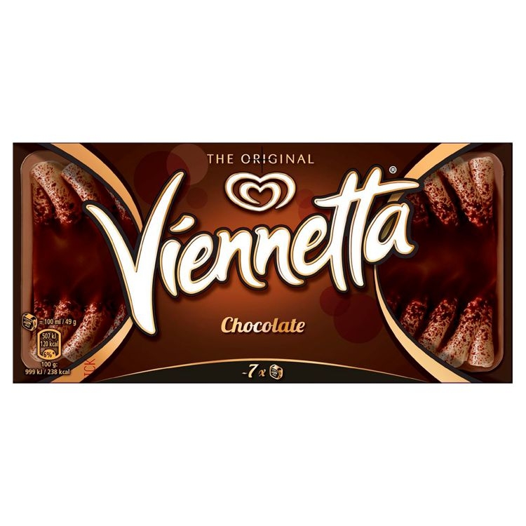 Mražené potraviny - Algida Viennetta Chocolate mražený krém čokoládový s bílou čokoládou 650 ml