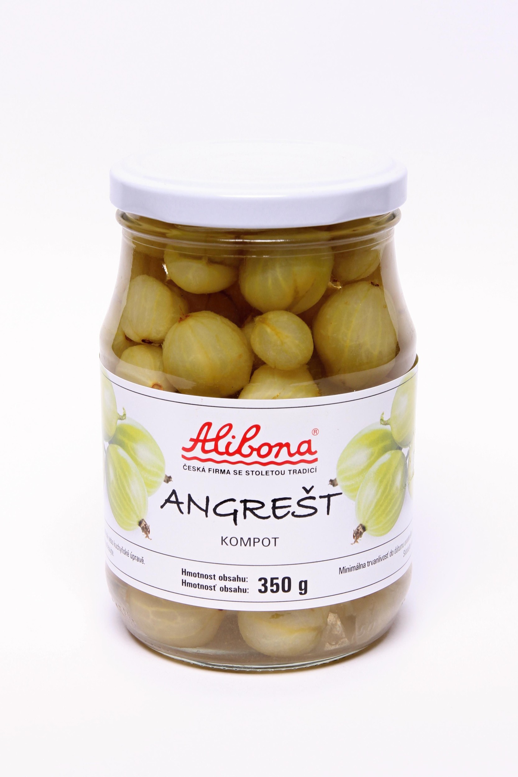 Trvanlivé potraviny - Alibona Angrešt kompot 350 g