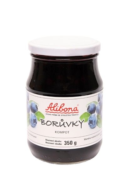 Trvanlivé potraviny - Alibona Borůvky kompot 350g