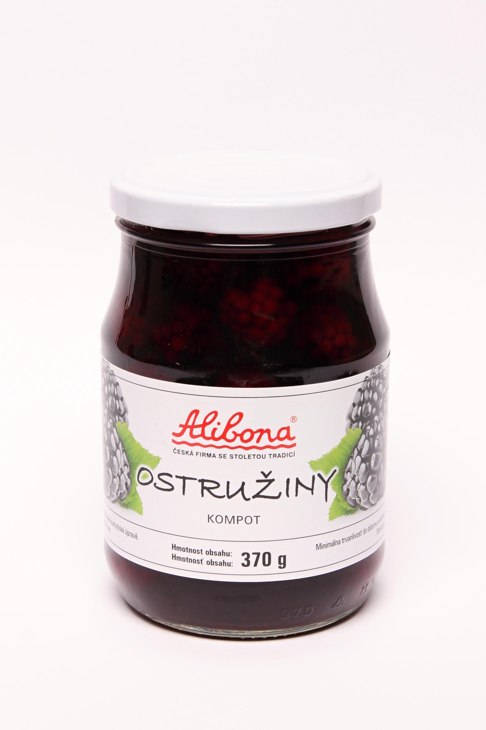 Trvanlivé potraviny - Alibona Ostružiny kompot 370 g