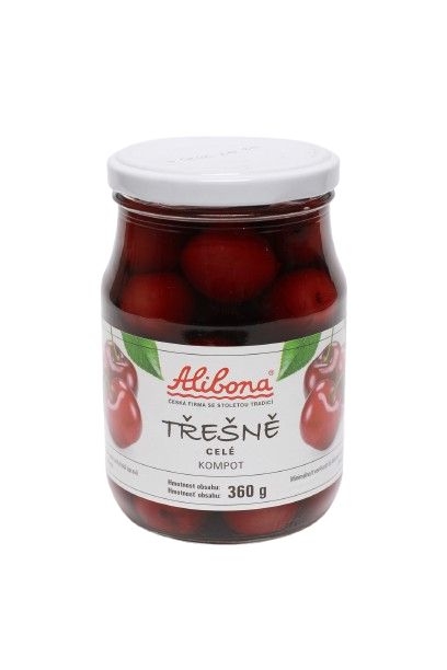 Trvanlivé potraviny - Alibona Třešně celé kompot 360g
