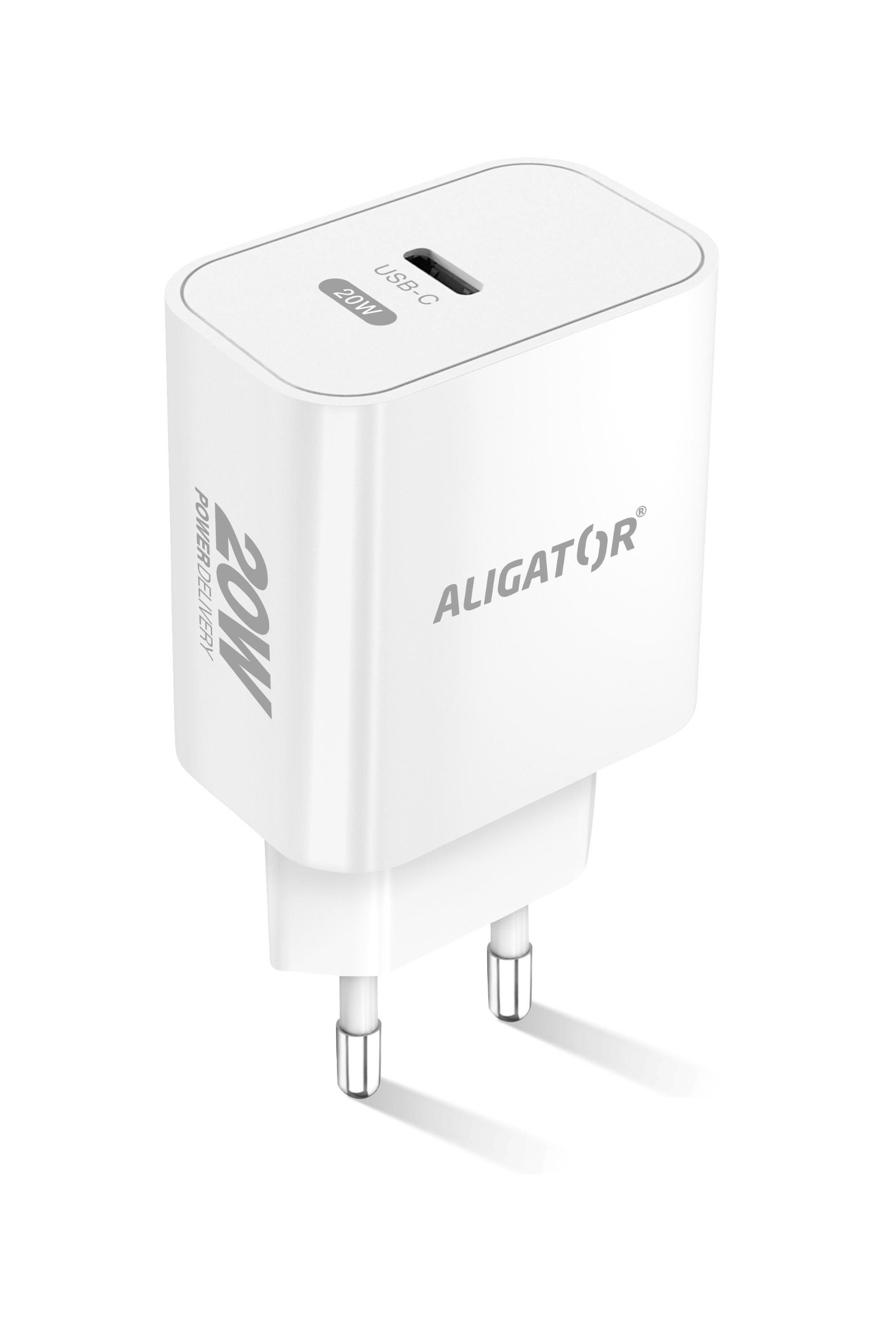 Elektro - Aligator Chytrá síťová nabíječka Power Delivery 20W USB-C