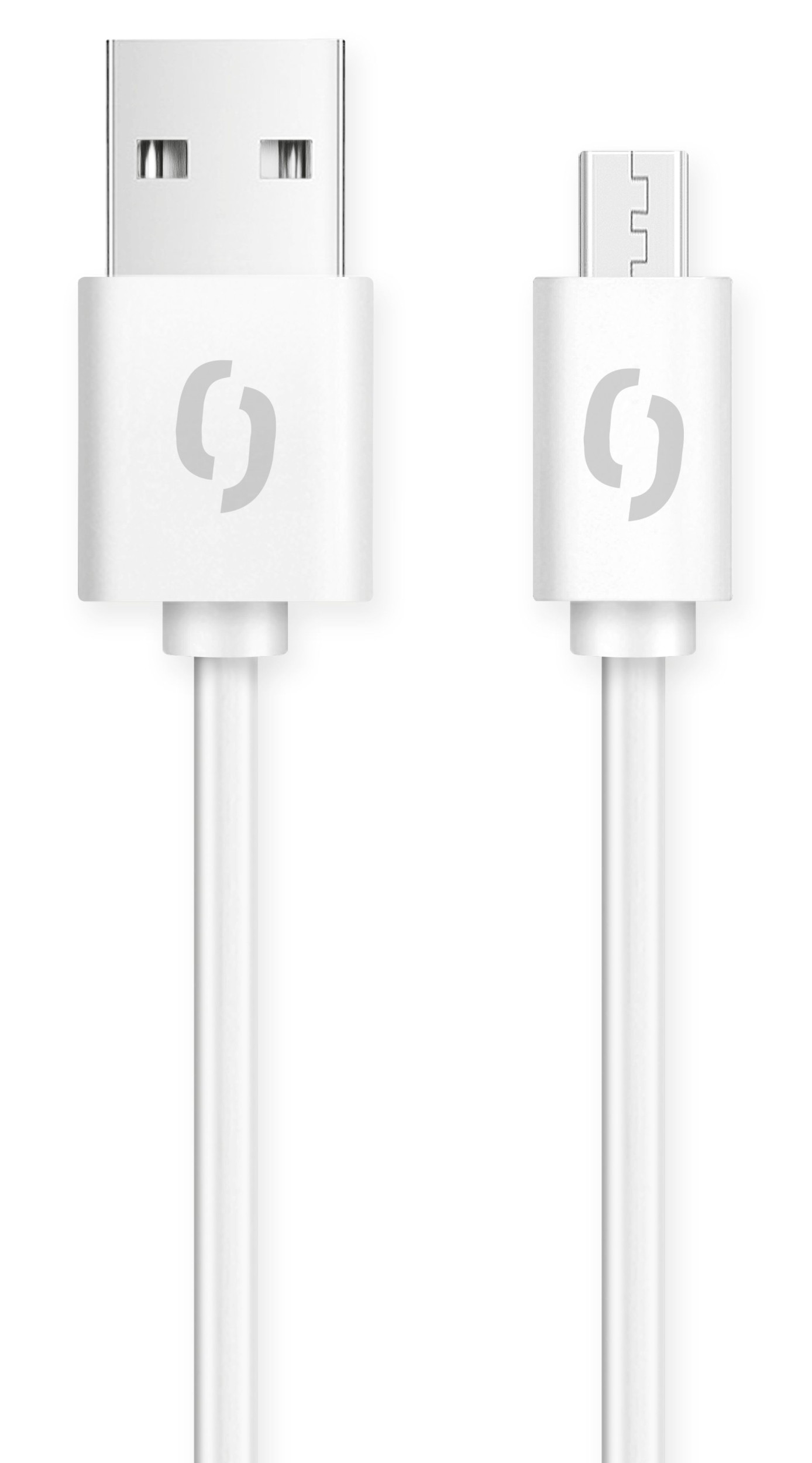 Aligator Datový kabel 2A micro USB 2m, bílý-1