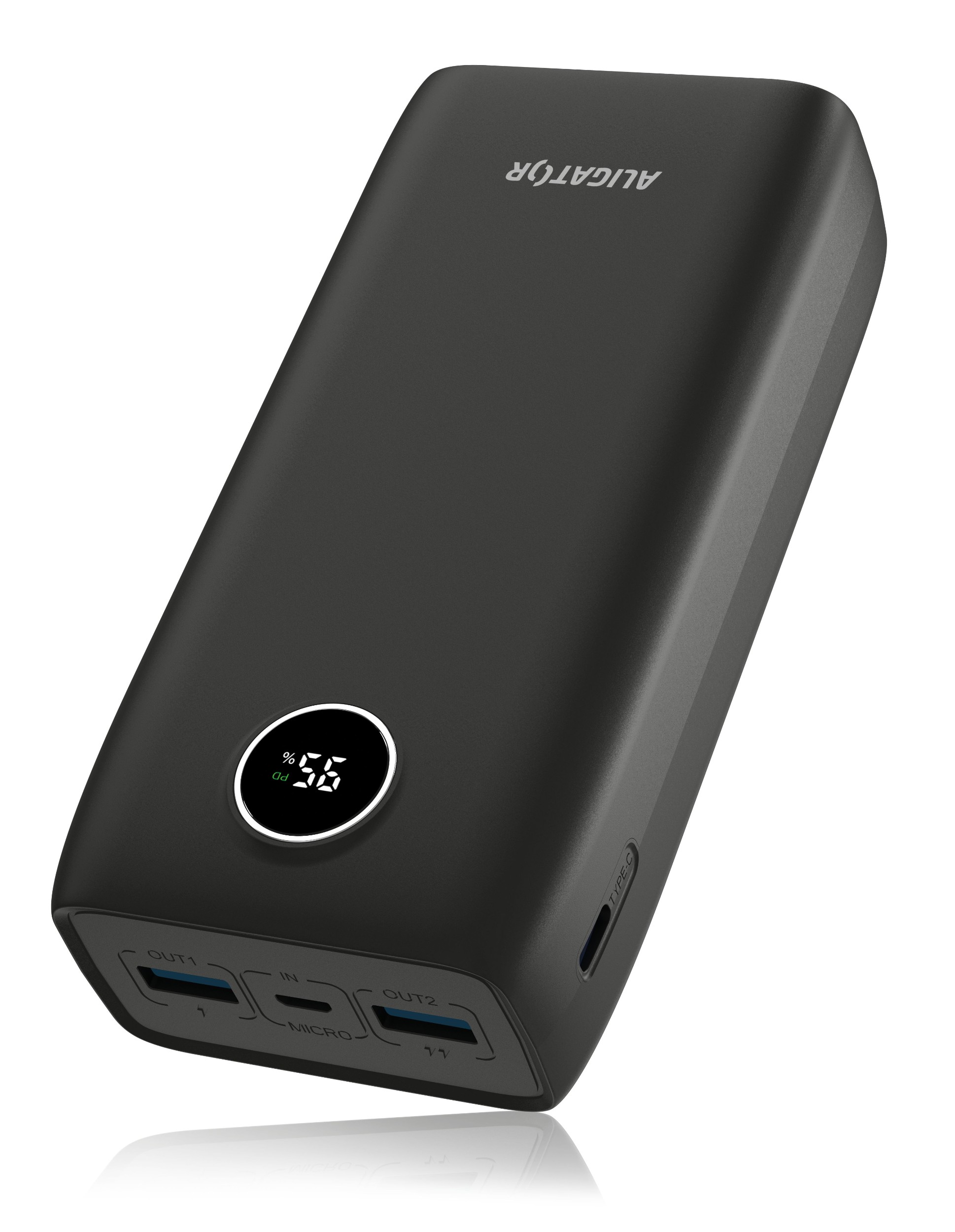 Elektro - Aligator Powerbanka PD20W+QC22.5A,30000mAh,černá