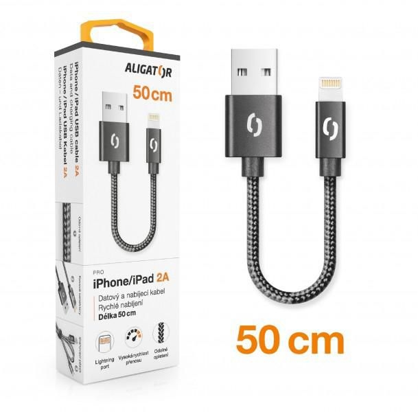 Elektro - Aligator Premium jsou špičkové USB kabely v nejvyšší kvalitě s možností rychlého nabíjení 2A