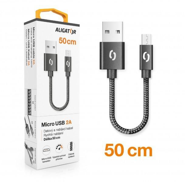 Elektro - Aligator Premium jsou špičkové USB kabely v nejvyšší kvalitě s možností rychlého nabíjení 2A