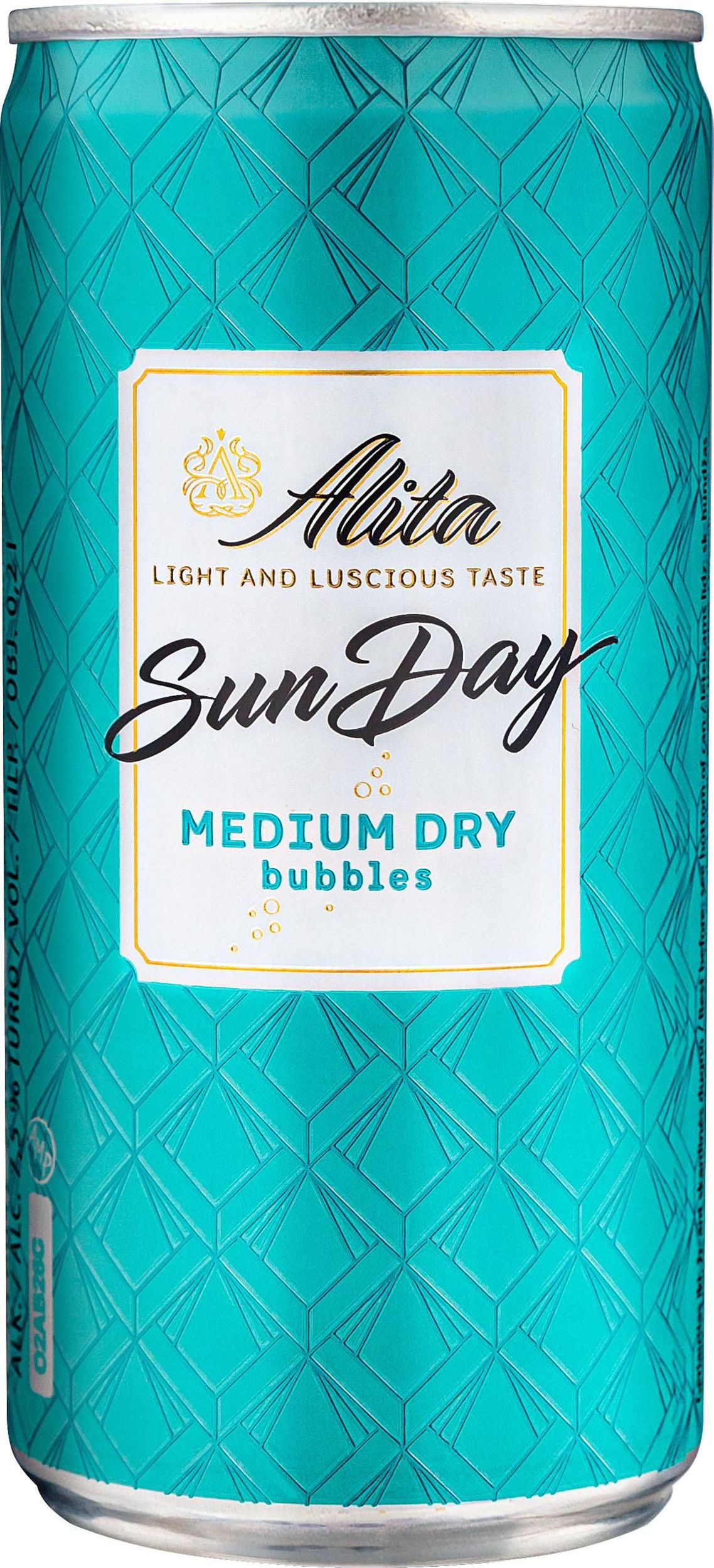 Nápoje - ALITA SUN. MEDIUM DRY BUBBLES PLECH 0,2L
