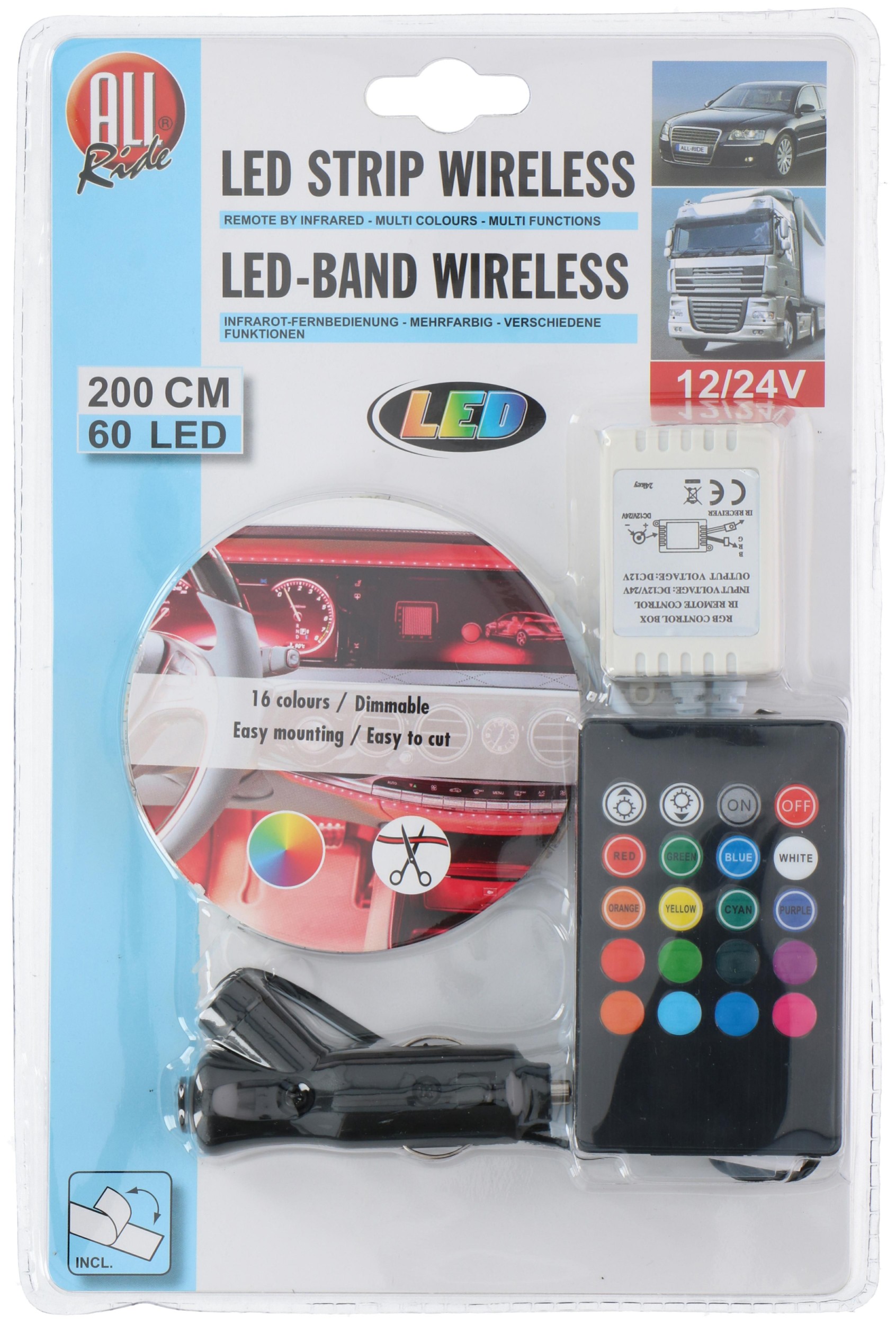 Auto-moto - All Ride Světelný pásek 60 LED 200 cm