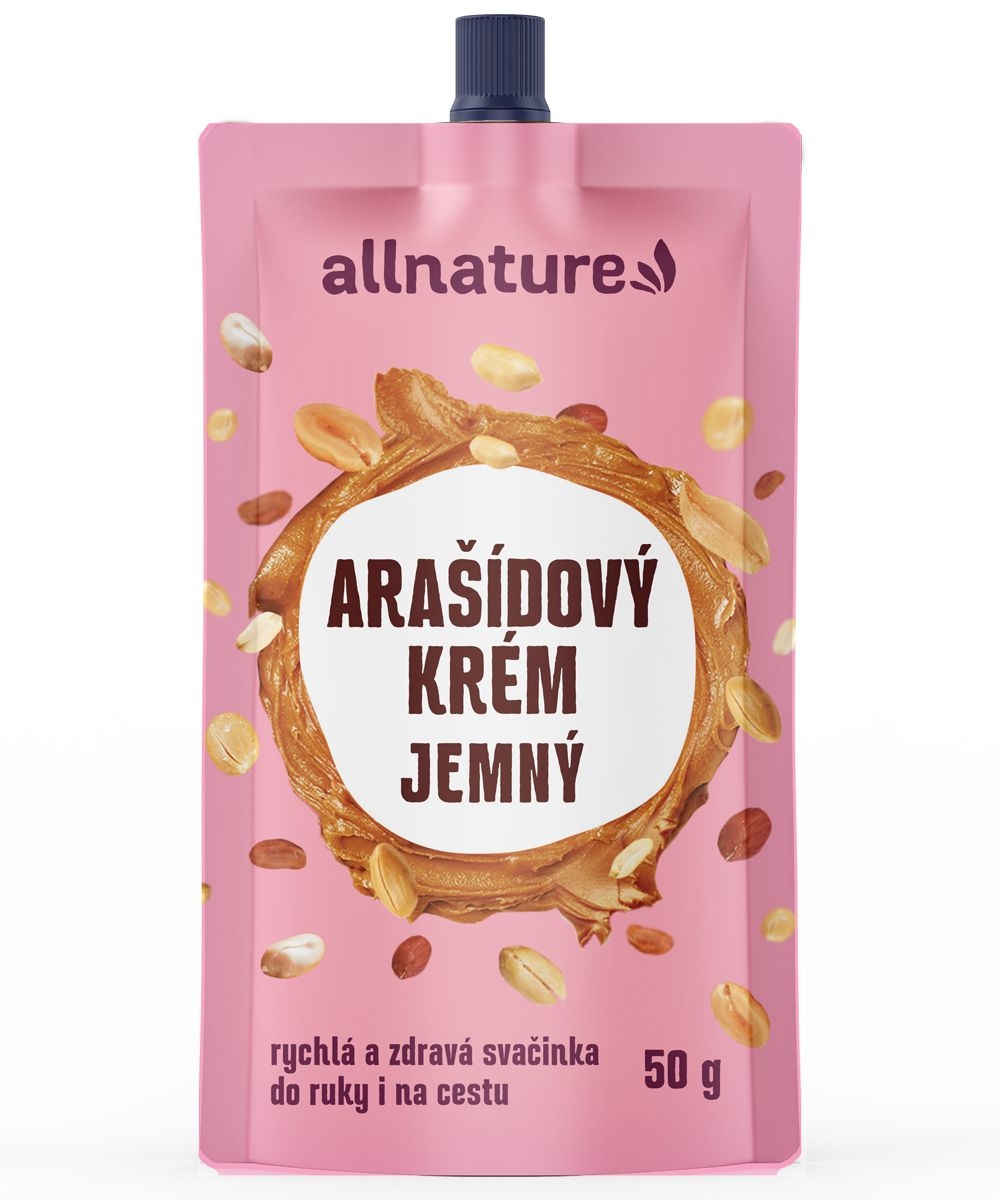Trvanlivé potraviny - Allnature Arašídový krém jemný 50 g