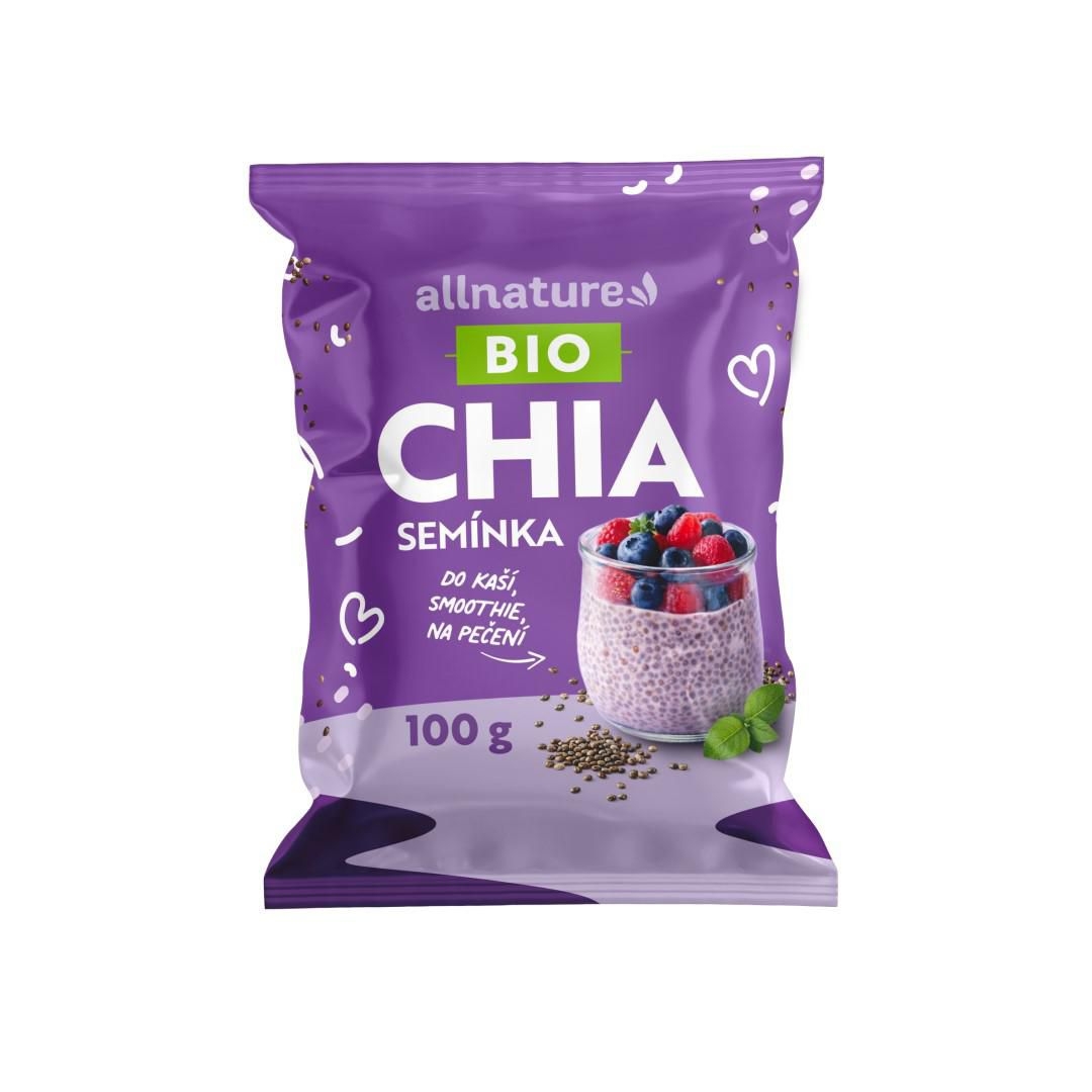 Trvanlivé potraviny - Allnature BIO Chia semínka 100 g