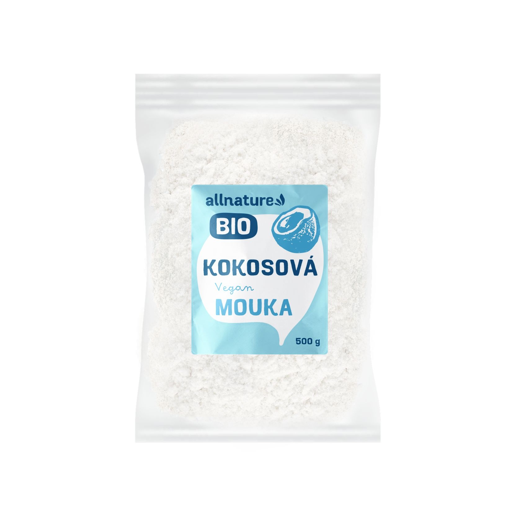 Trvanlivé potraviny - Allnature Kokosová mouka BIO 500 g