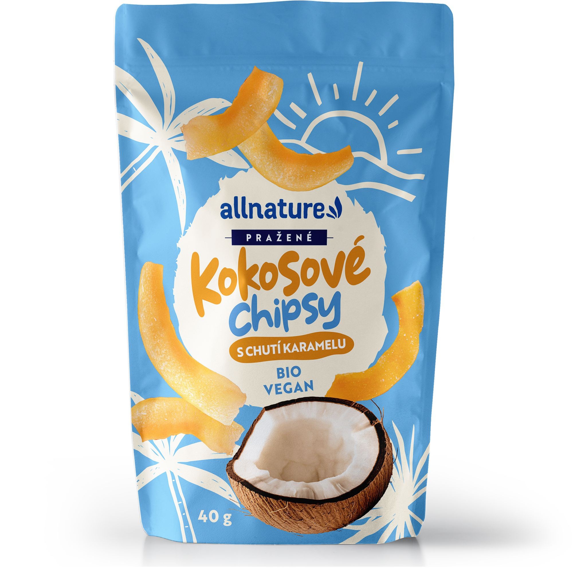 Zdravý svět - Allnature Kokosové chipsy s karamelem 40 g