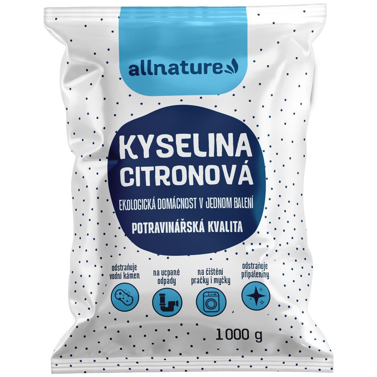 Trvanlivé potraviny - Allnature Kyselina citronová 1 kg