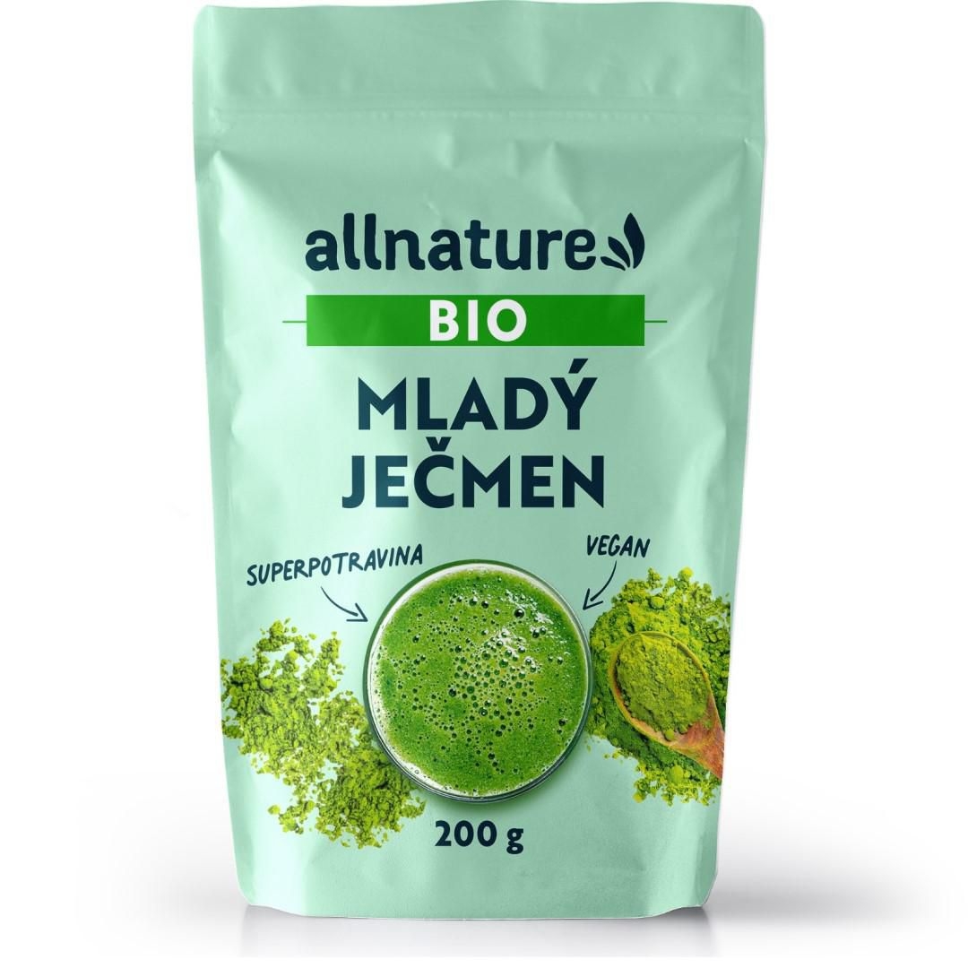Allnature Mladý ječmen prášek BIO 200 g-0