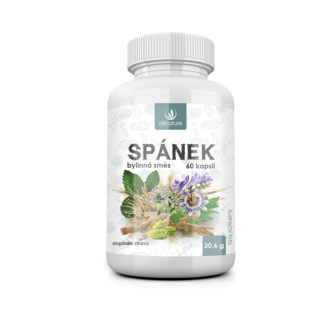 Péče o zdraví - Allnature Spánek bylinný extrakt 60 kapslí