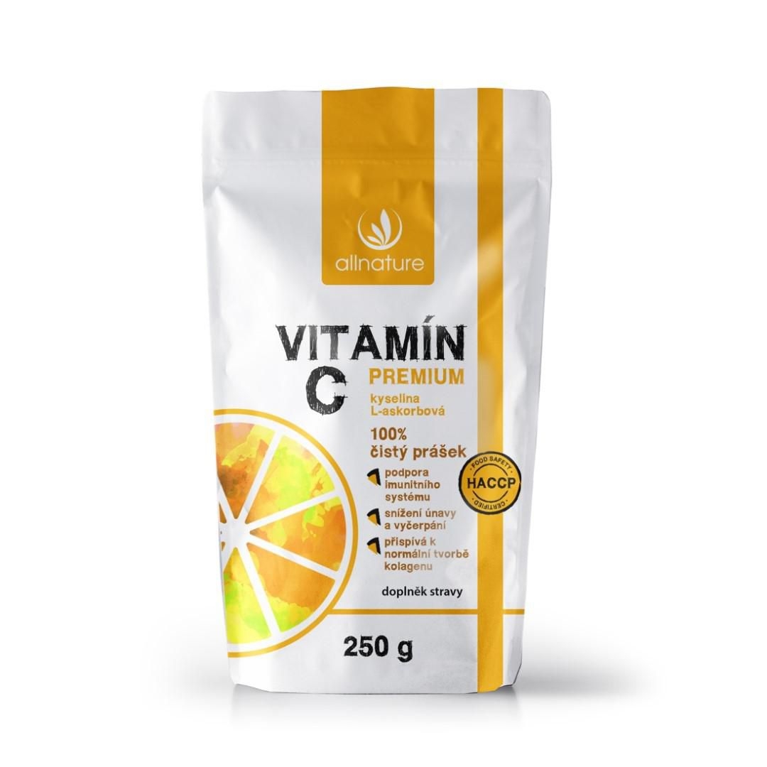 Péče o zdraví - Allnature Vitamín C prášek Premium 250 g