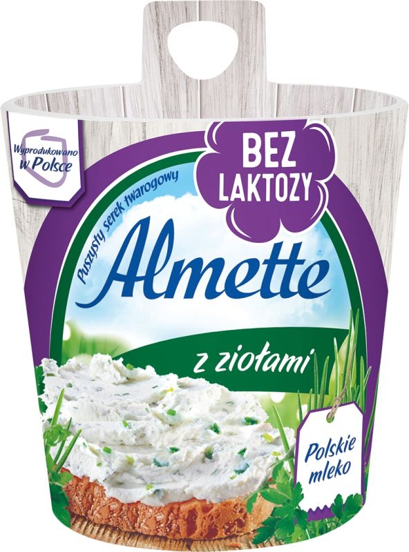 Zdravý svět - Almette bez laktózy s bylinkami 150g