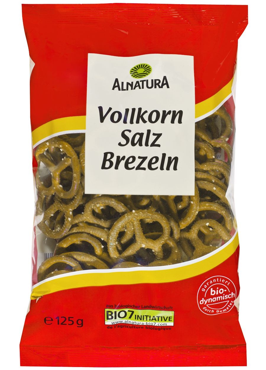 Trvanlivé potraviny - Alnatura BIO Celozrnné slané preclíky 125 g