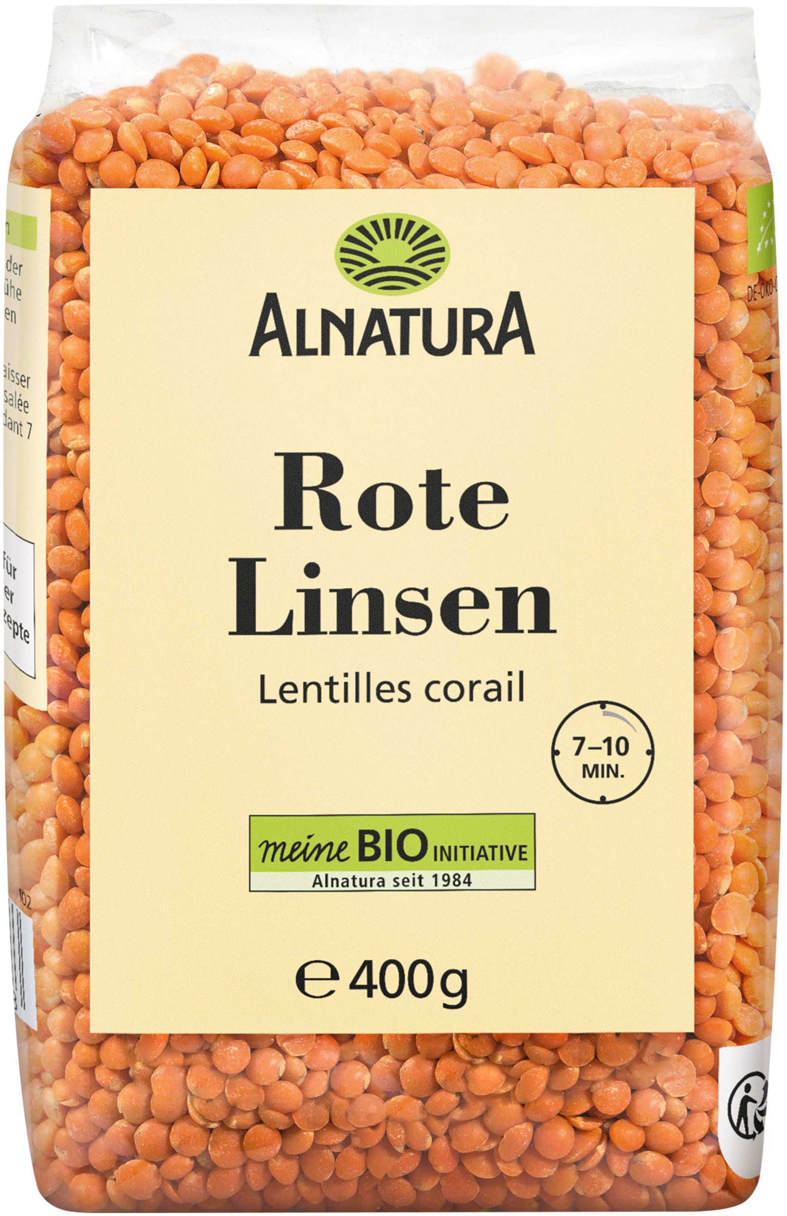 Zdravý svět - Alnatura Bio červená čočka 400g