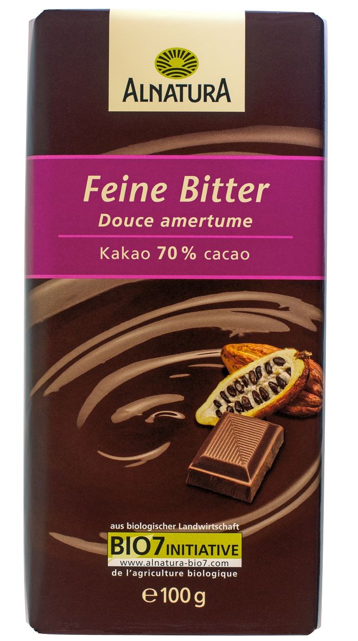 Trvanlivé potraviny - Alnatura BIO Hořká čokoláda jemná 100 g