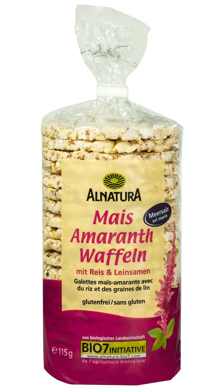 Zdravý svět - Alnatura BIO Kukuřično-rýžové pufované chlebíčky s amaranthem 115 g