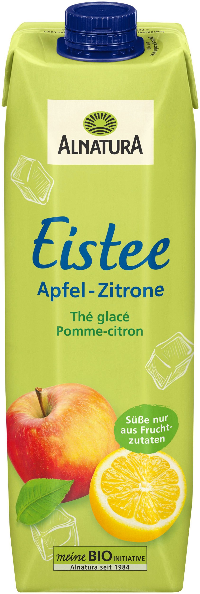 Nápoje - Alnatura BIO Ledový čaj jablko-citron 1 l