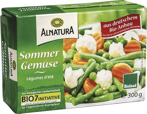Mražené potraviny - Alnatura BIO Letní směs mražená 300 g