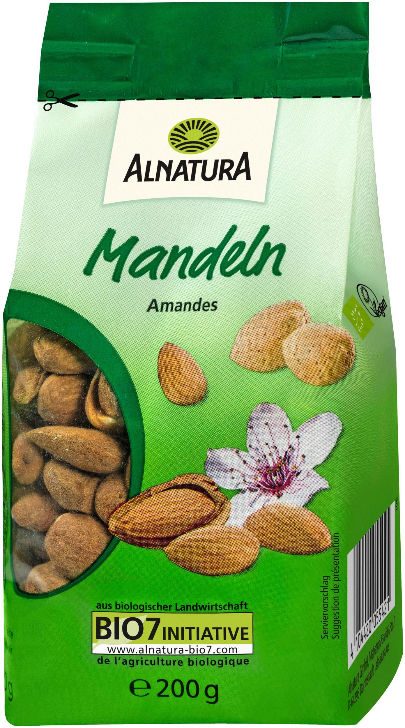 Trvanlivé potraviny - Alnatura Bio mandle 200g