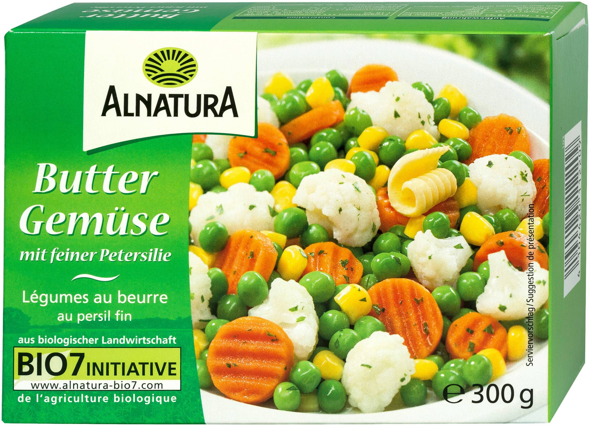 Mražené potraviny - Alnatura BIO Máslová zeleninová směs mražené 300 g