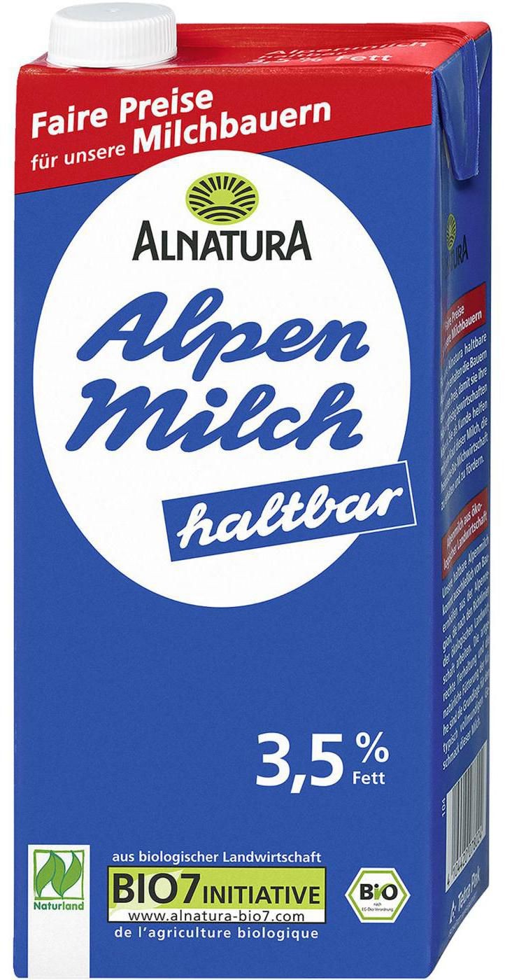 Zdravý svět - Alnatura BIO Plnotučné trvanlivé mléko 3,5% 1 l
