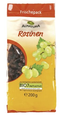 Trvanlivé potraviny - Alnatura BIO Rozinky 200 g