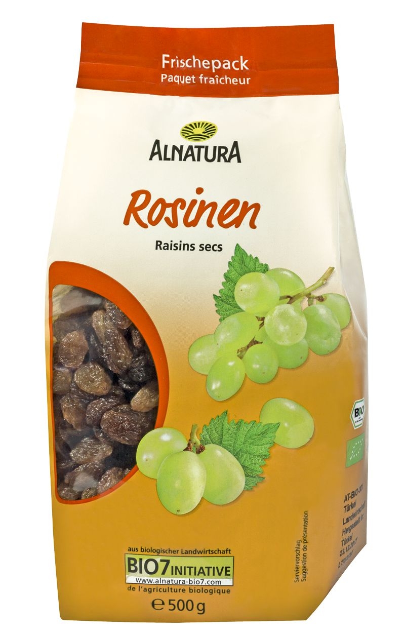 Trvanlivé potraviny - Alnatura BIO Rozinky 500 g