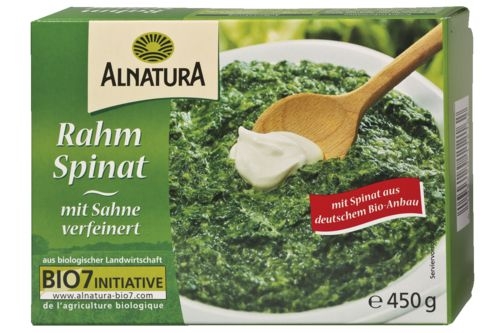 Mražené potraviny - Alnatura BIO Špenát se smetanou mražený 450 g