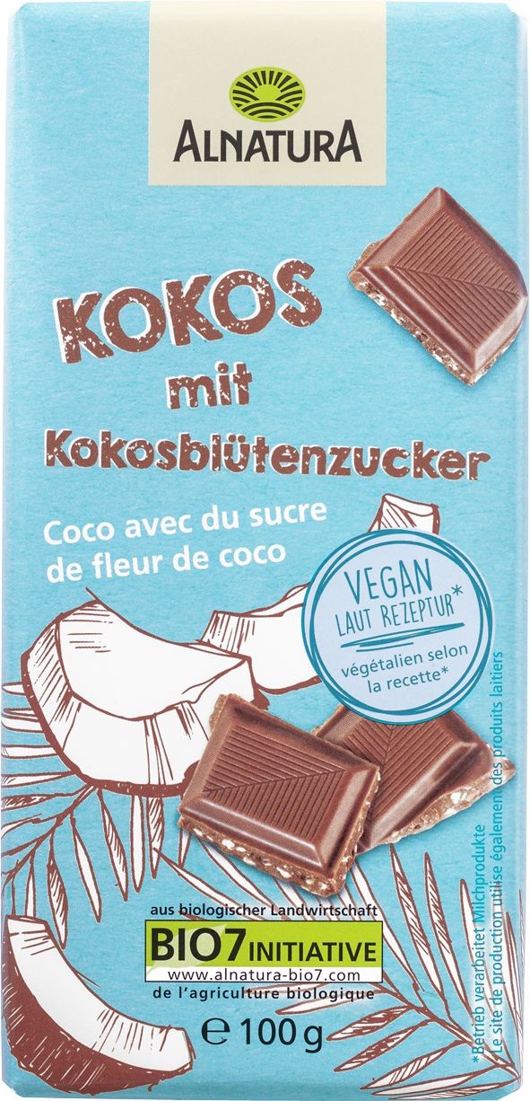 Zdravý svět - Alnatura BIO Vegan Čokoláda s kokosem 100 g