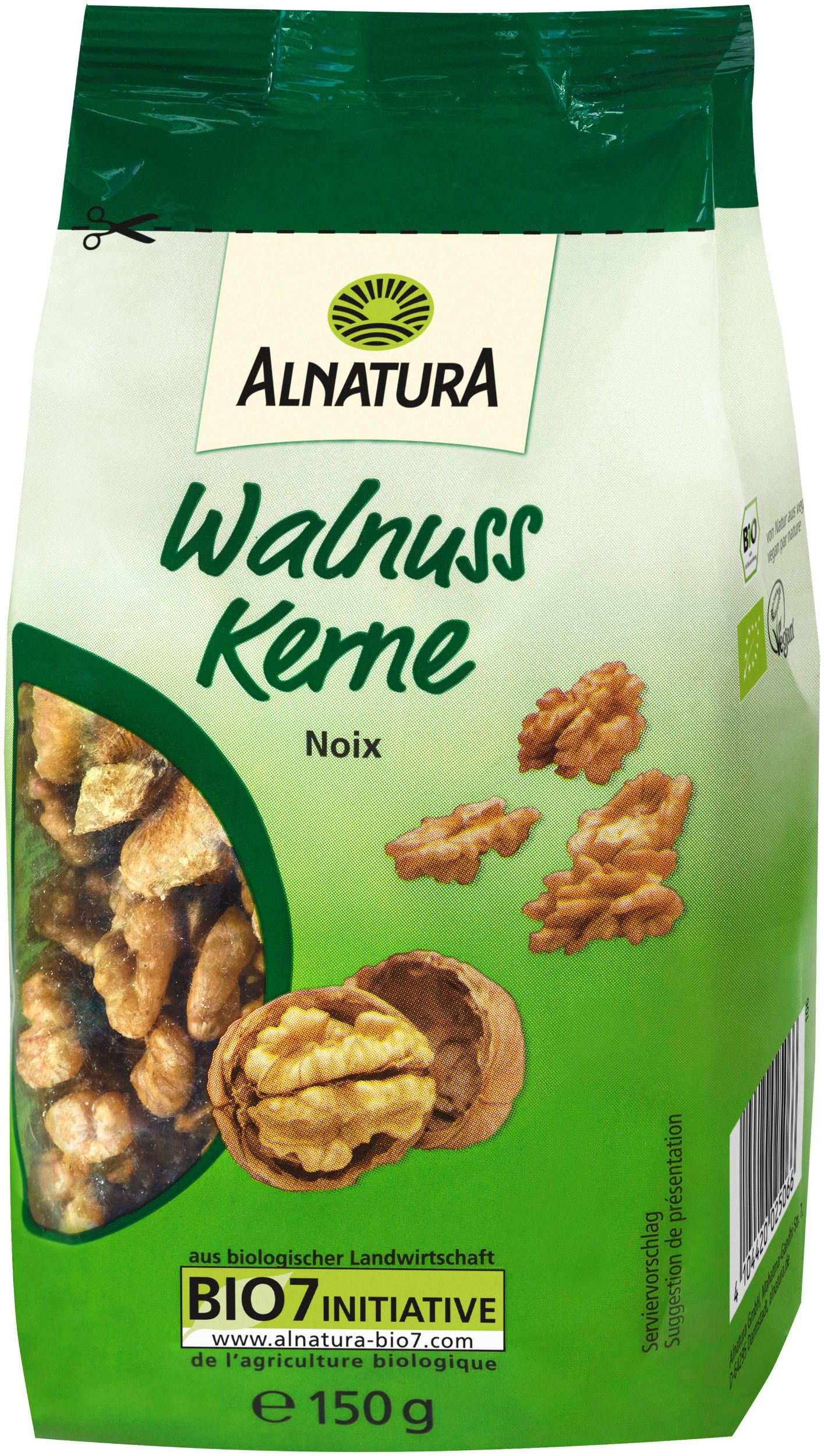 Trvanlivé potraviny - Alnatura Bio vlašské ořechy 150g