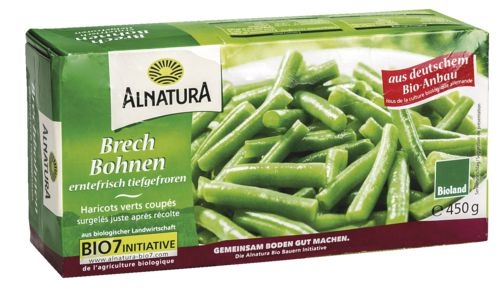 Mražené potraviny - Alnatura BIO Zelené fazolky mražené 450 g