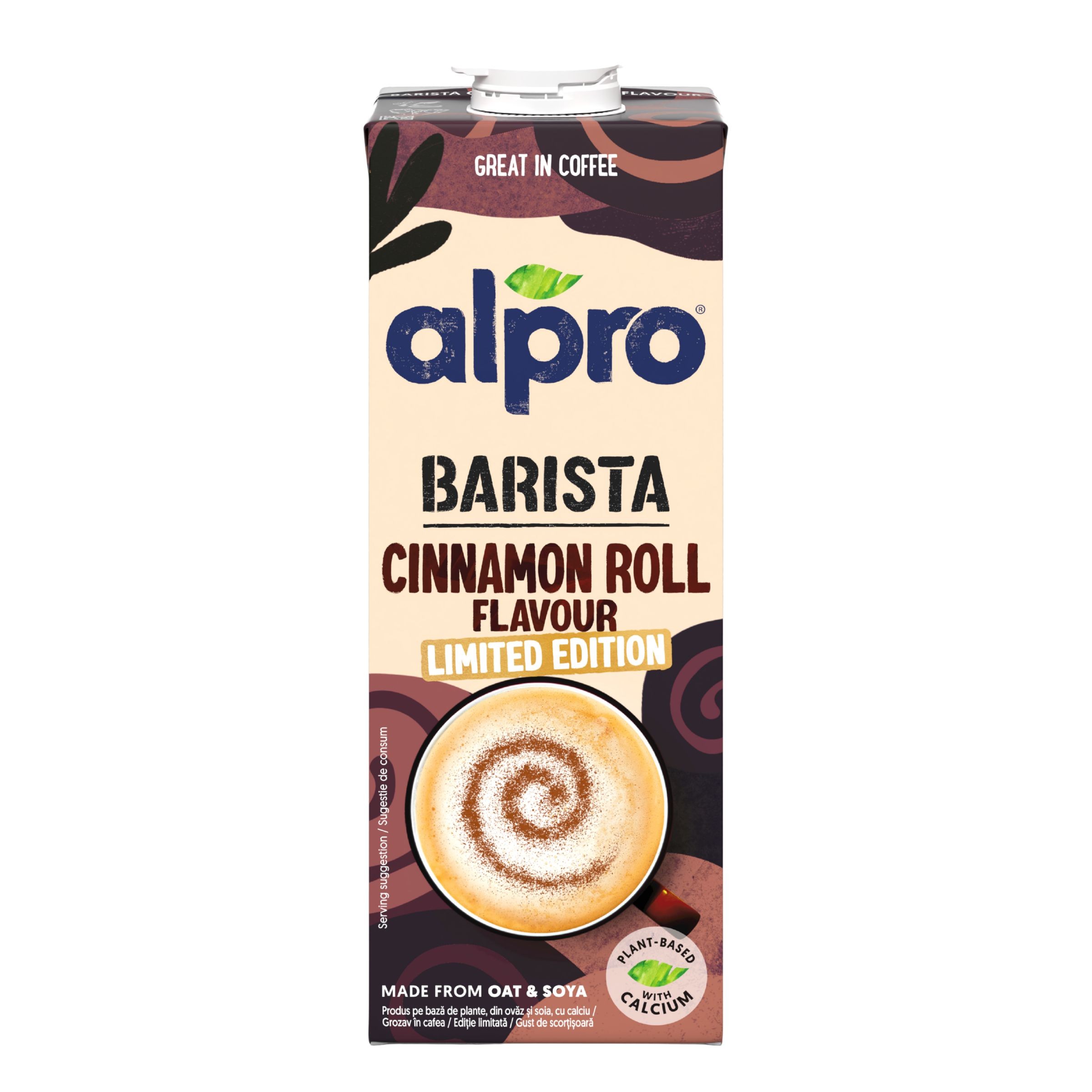 Zdravý svět - Alpro Barista Ovesno-sójový nápoj s příchutí skořicové rolky 1l