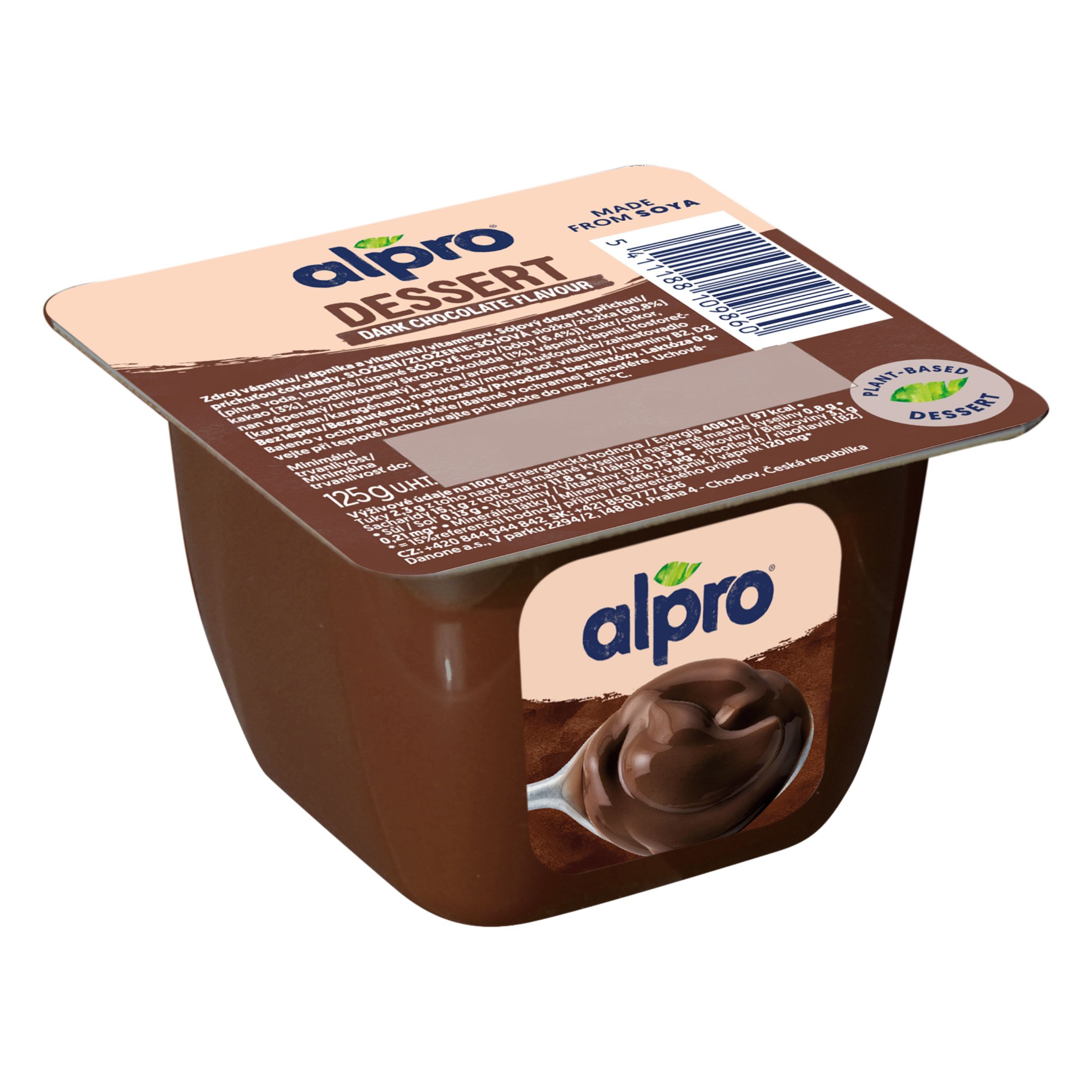 Zdravý svět - Alpro Sójový dezert s příchutí hořké čokolády 125 g
