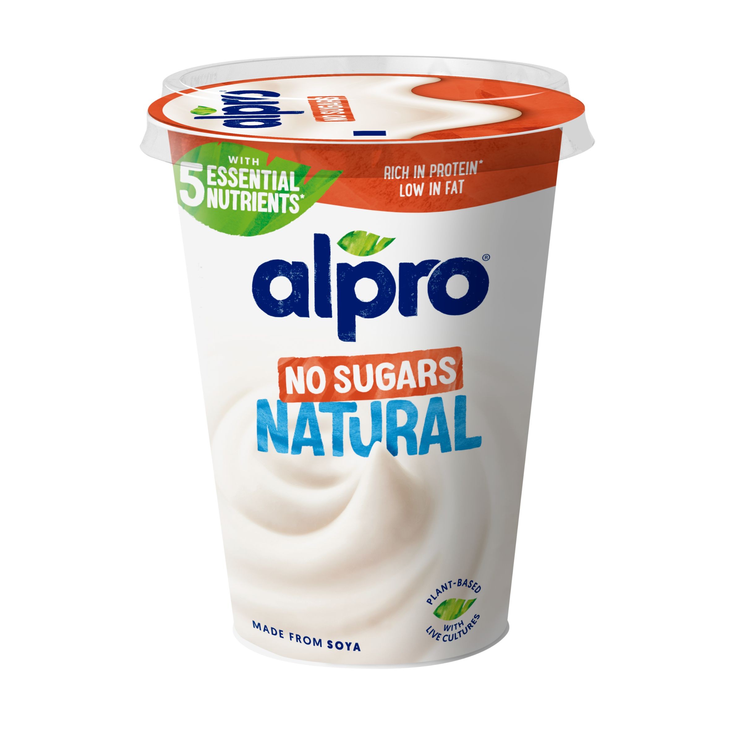Zdravý svět - Alpro Sójový fermentovaný výrobek bílý bez přidaného cukru 400g