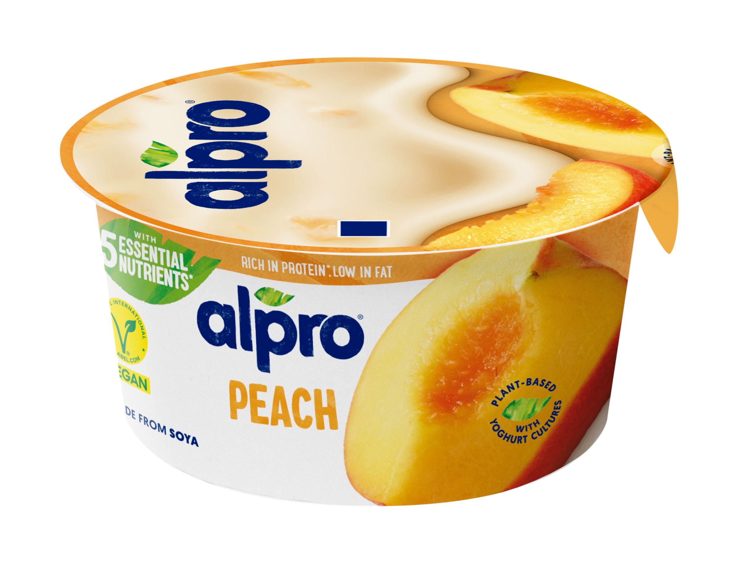 Zdravý svět - ALPRO Sójový fermentovaný výrobek Broskev 150g