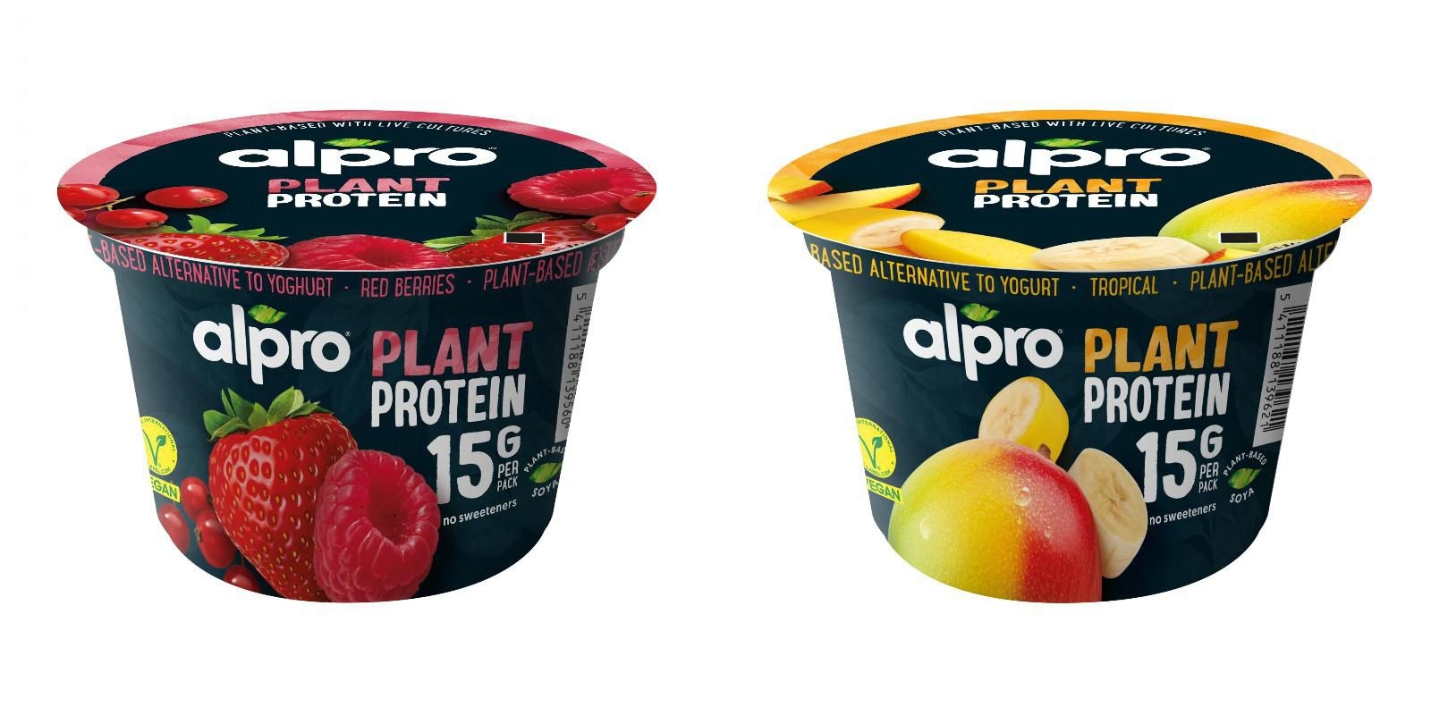Zdravý svět - Alpro Sójový fermentovaný výrobek s příchutí mango-banán nebo červené ovoce 200g