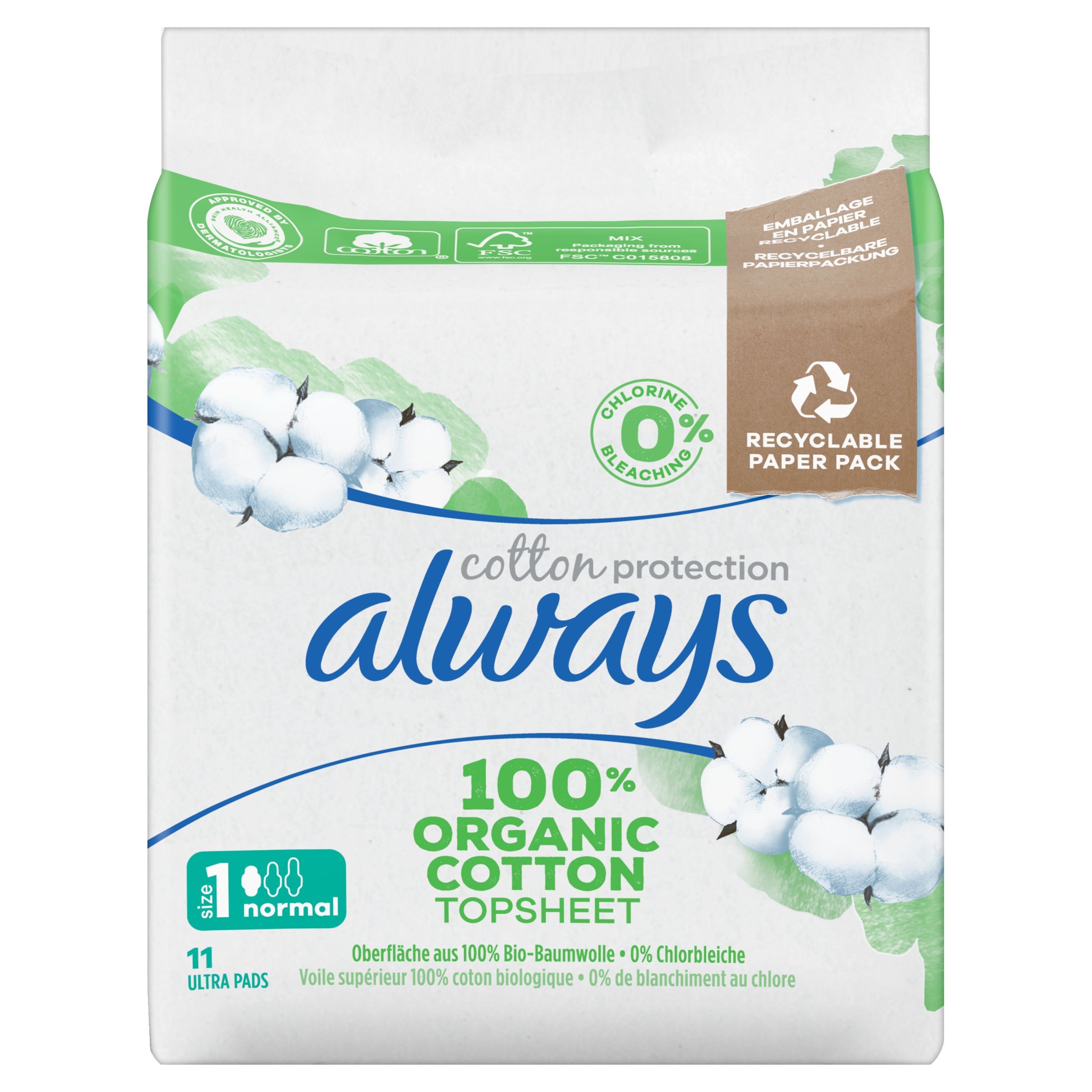 Always Cotton Vložky Normál 11 ks-0