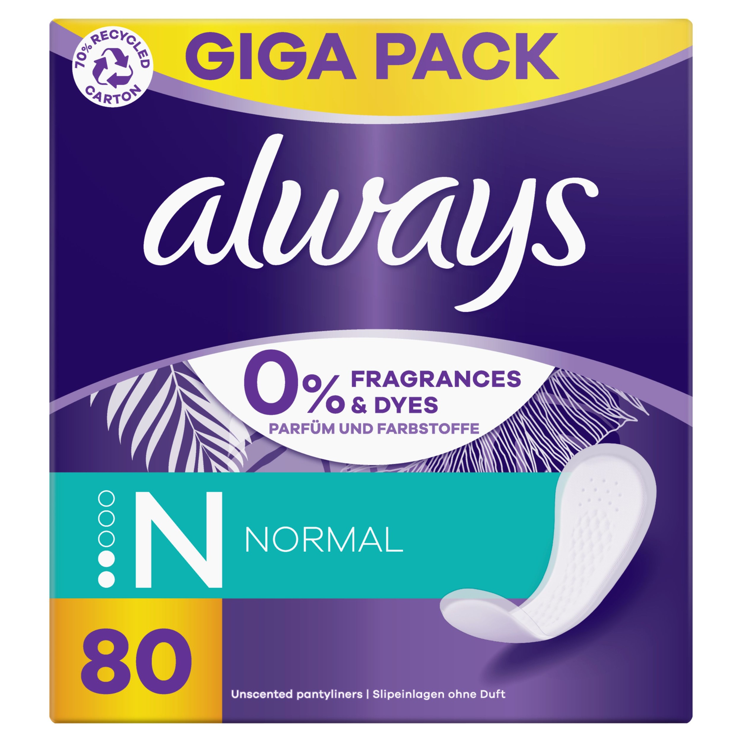 Drogerie a kosmetika - Always D Intimky Fresh&P Normal  80ks