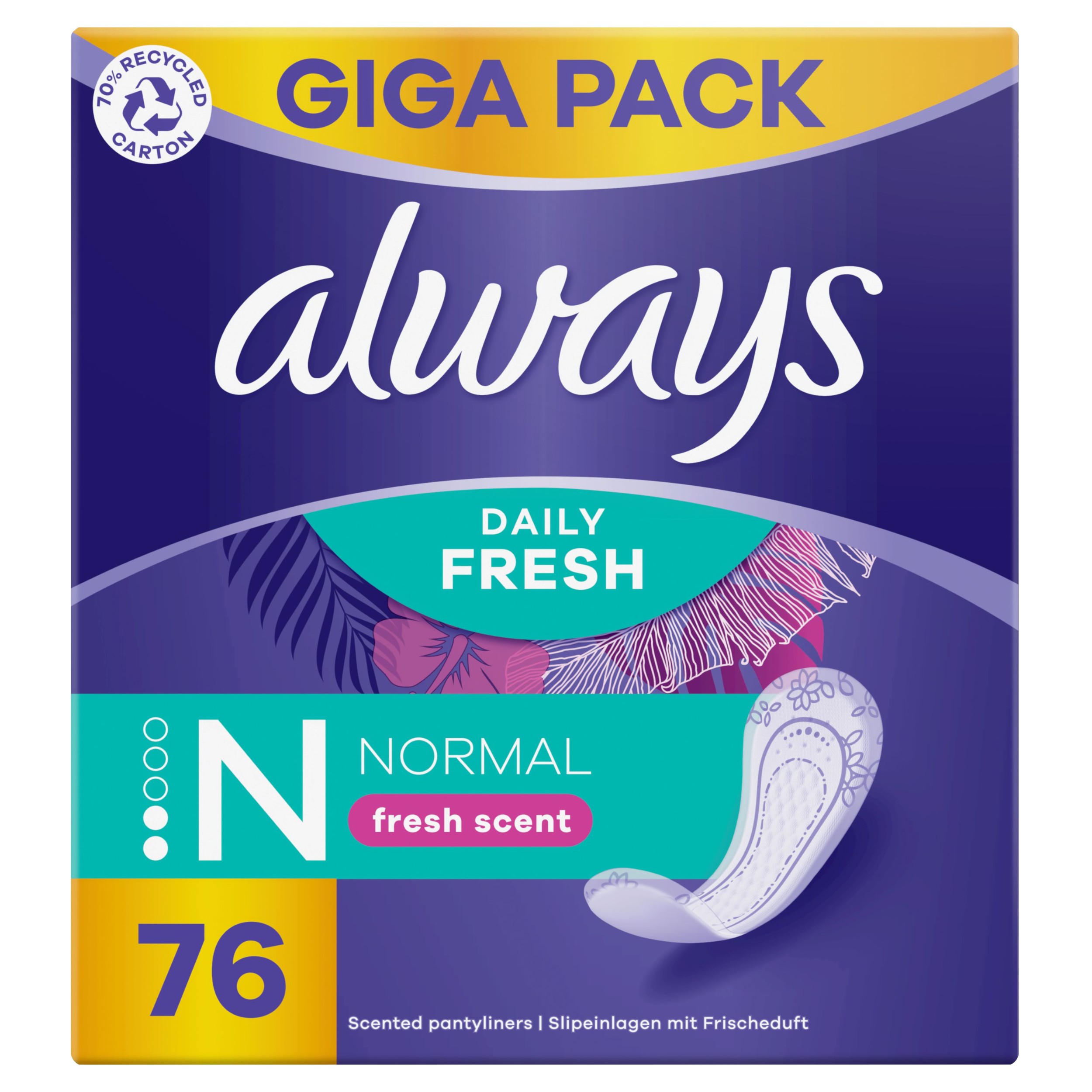 Drogerie a kosmetika - Always Daily Fresh Fresh Scent 76ks