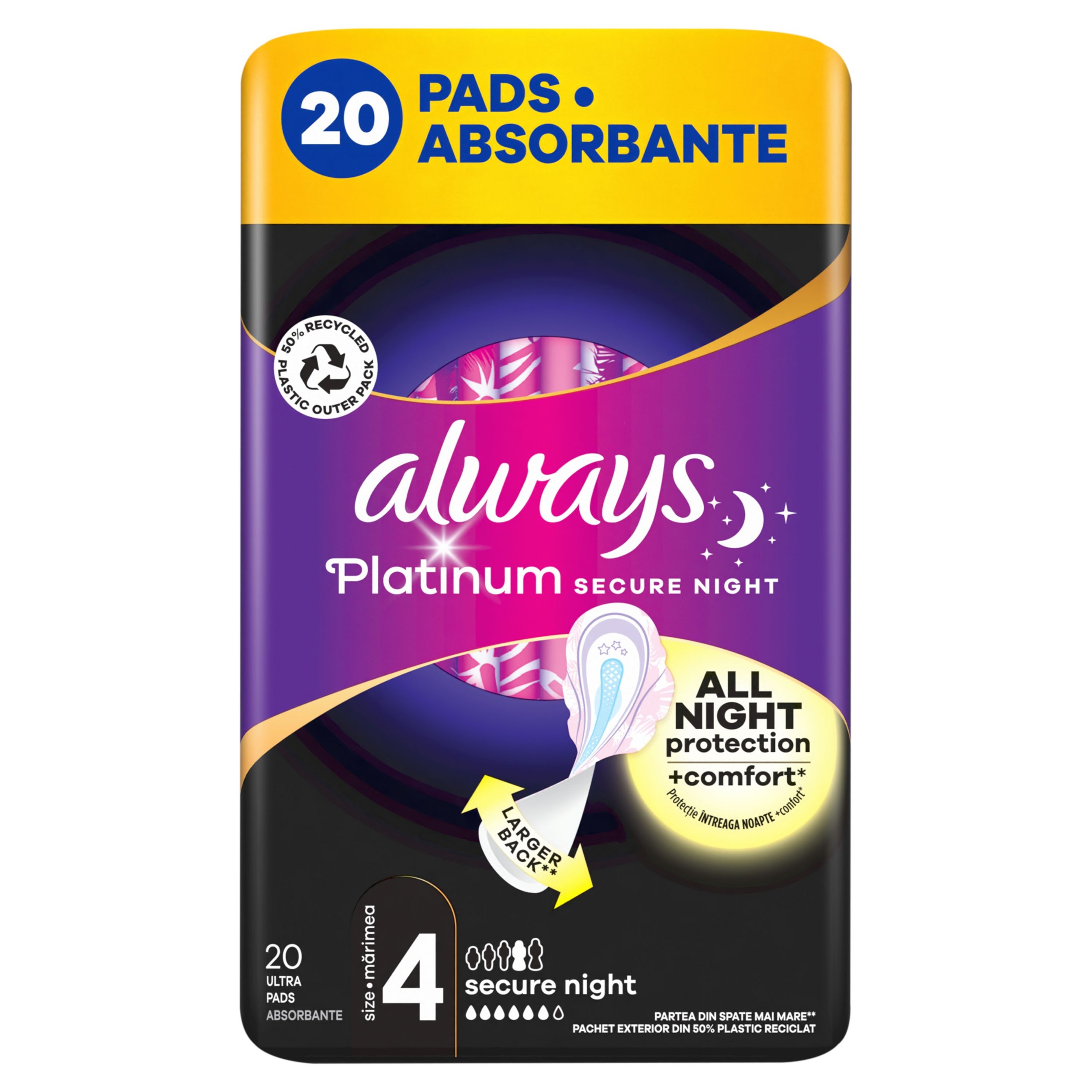 Drogerie a kosmetika - Always Ultra Platinum Extra Night 20ks
