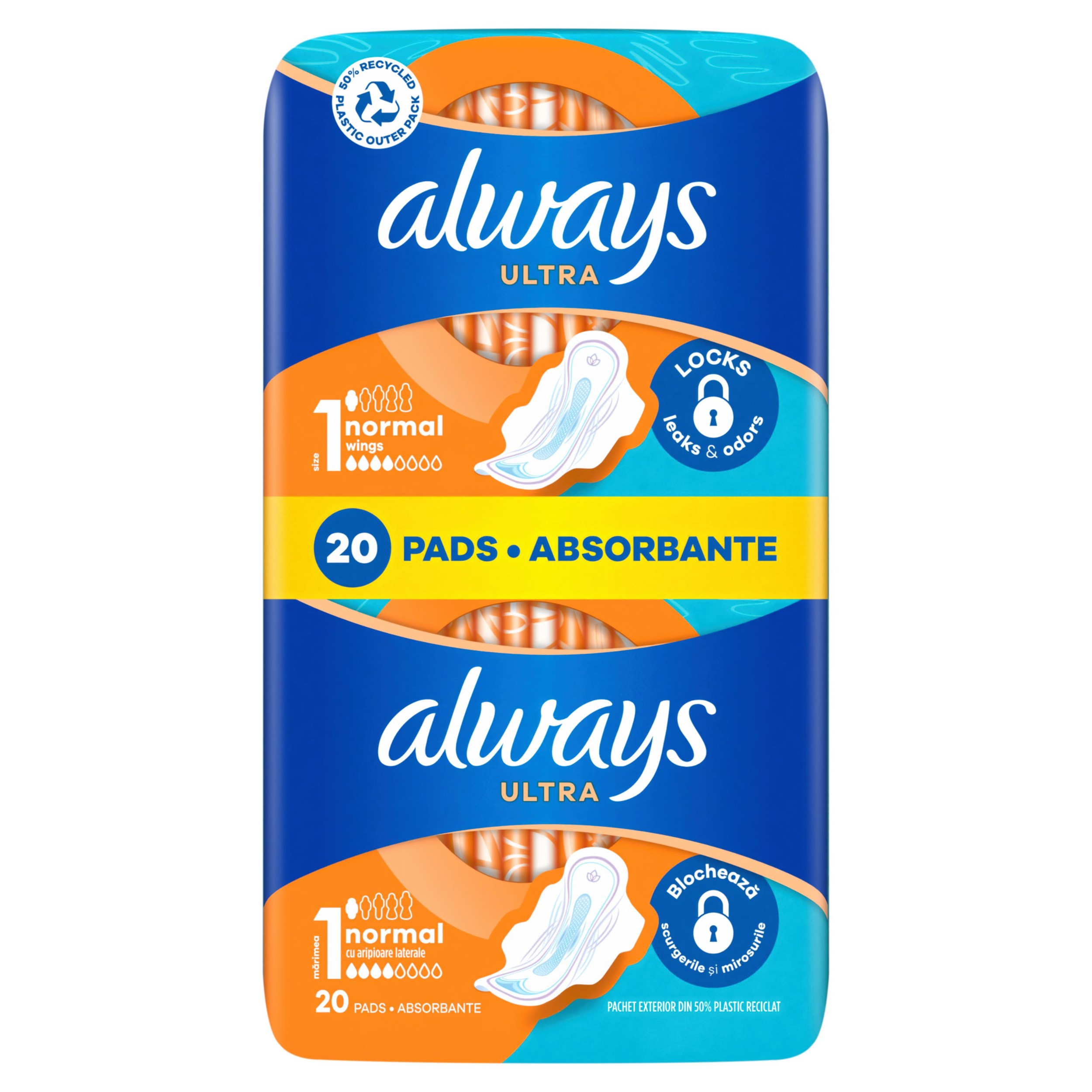 Drogerie a kosmetika - Always Ultra Thin Vložky Normal Křídlo  20ks