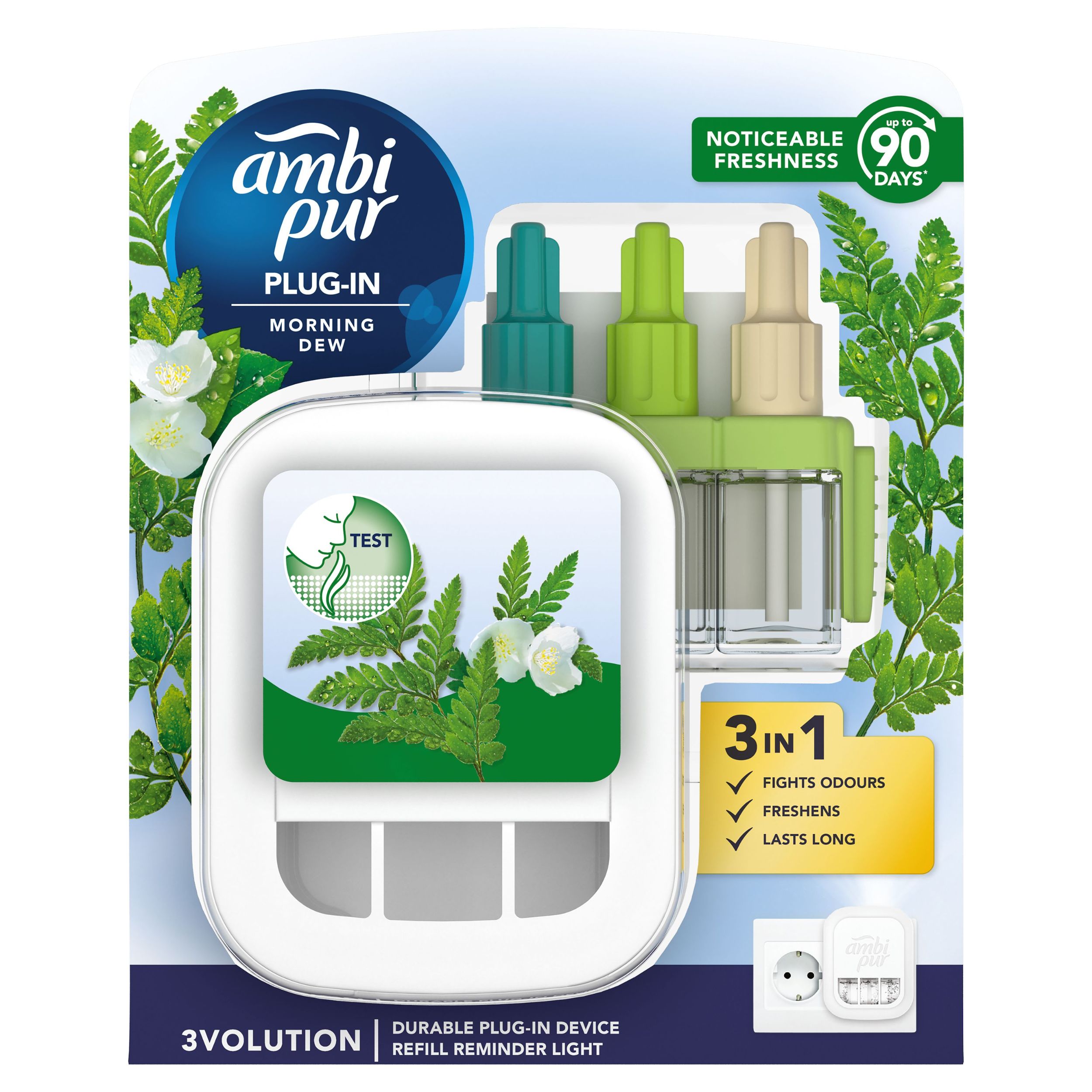 Domácnost a Zahrada - Ambi Pur 3Vol Osvěžovač Vzduchu Morning Dew 20ml, 1 balení