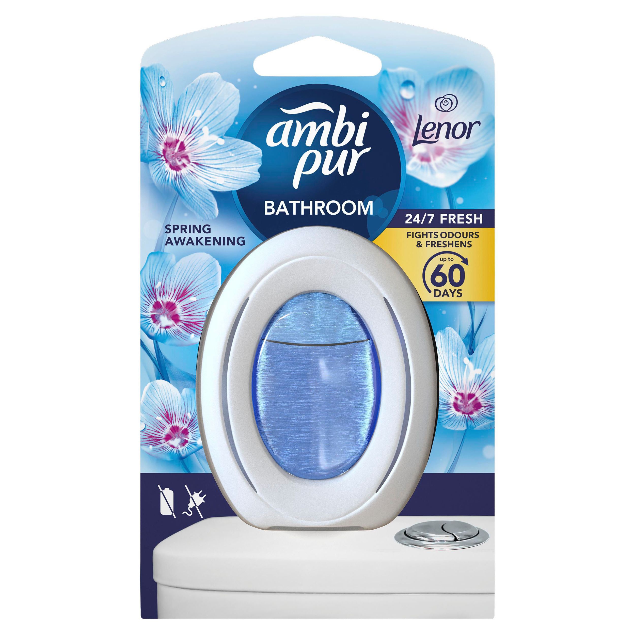 Drogerie a kosmetika - Ambi Pur Bathroom Lavender Osvěžovač vzduchu do koupelny 1ks